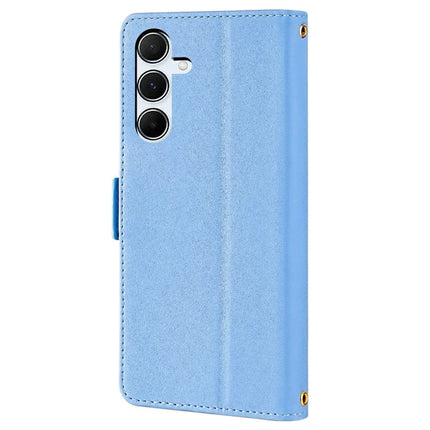 For Samsung Galaxy A55 5G Leather Wallet Case RFID Blocking Stand Cover with Hand Strap