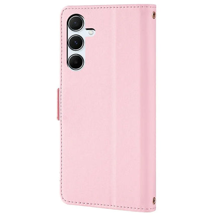 For Samsung Galaxy A55 5G Leather Wallet Case RFID Blocking Stand Cover with Hand Strap