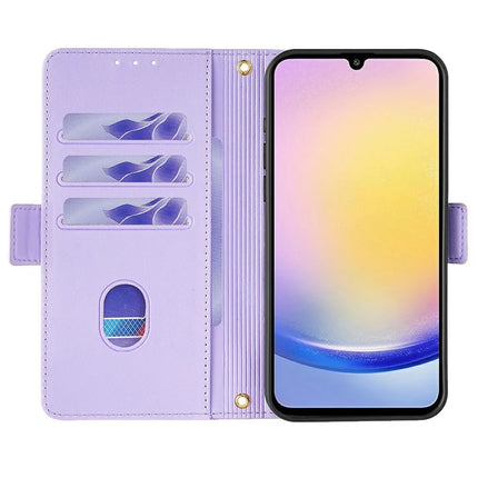 For Samsung Galaxy A15 5G Leather Wallet Case RFID Blocking Stand Cover with Hand Strap