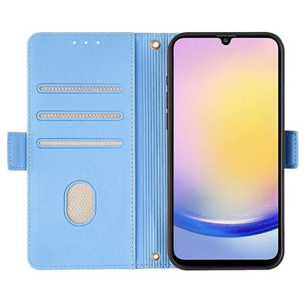 For Samsung Galaxy A15 5G Leather Wallet Case RFID Blocking Stand Cover with Hand Strap