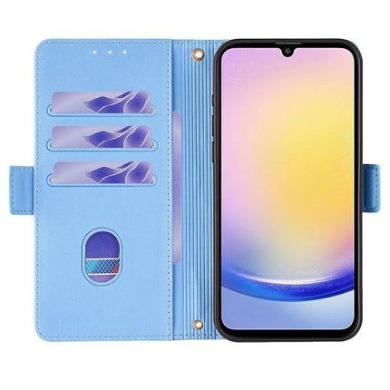 For Samsung Galaxy A15 5G Leather Wallet Case RFID Blocking Stand Cover with Hand Strap