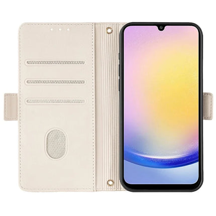For Samsung Galaxy A15 5G Leather Wallet Case RFID Blocking Stand Cover with Hand Strap