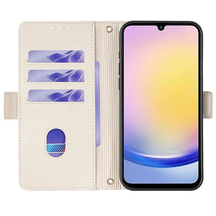 For Samsung Galaxy A15 5G Leather Wallet Case RFID Blocking Stand Cover with Hand Strap