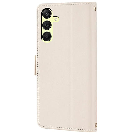 For Samsung Galaxy A15 5G Leather Wallet Case RFID Blocking Stand Cover with Hand Strap