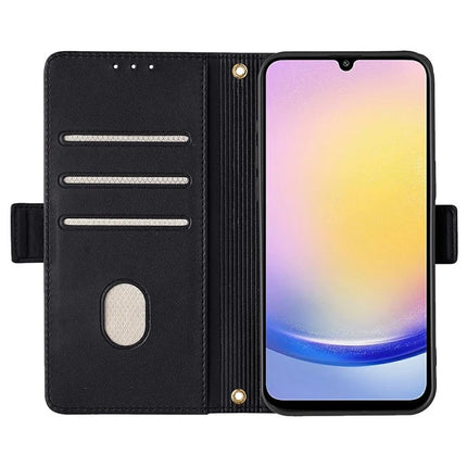 For Samsung Galaxy A15 5G Leather Wallet Case RFID Blocking Stand Cover with Hand Strap