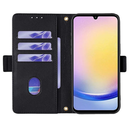 For Samsung Galaxy A15 5G Leather Wallet Case RFID Blocking Stand Cover with Hand Strap