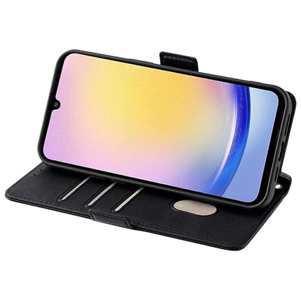 For Samsung Galaxy A15 5G Leather Wallet Case RFID Blocking Stand Cover with Hand Strap