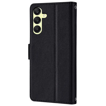 For Samsung Galaxy A15 5G Leather Wallet Case RFID Blocking Stand Cover with Hand Strap