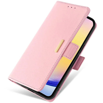 For Samsung Galaxy A15 5G Leather Wallet Case RFID Blocking Stand Cover with Hand Strap