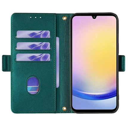 For Samsung Galaxy A15 5G Leather Wallet Case RFID Blocking Stand Cover with Hand Strap