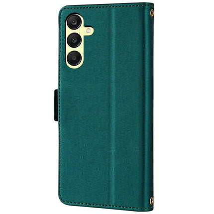 For Samsung Galaxy A15 5G Leather Wallet Case RFID Blocking Stand Cover with Hand Strap