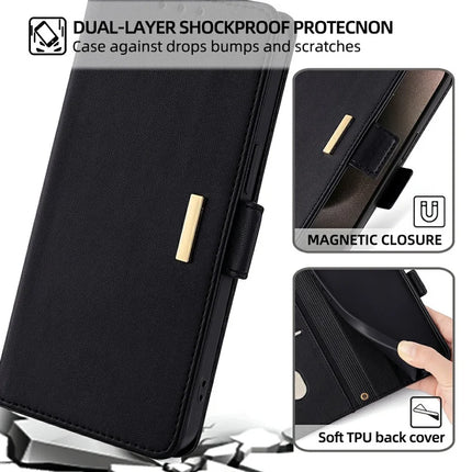 For Honor 200 Lite Leather Wallet Case RFID Blocking Stand Cover with Hand Strap