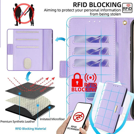 For Honor 200 Lite Leather Wallet Case RFID Blocking Stand Cover with Hand Strap