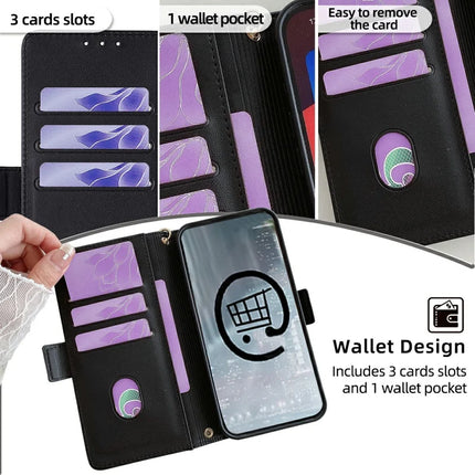 For Honor 200 5G Leather Wallet Case RFID Blocking Stand Cover with Hand Strap