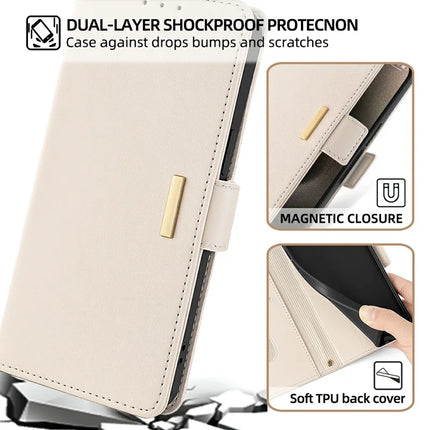 For Honor 200 5G Leather Wallet Case RFID Blocking Stand Cover with Hand Strap