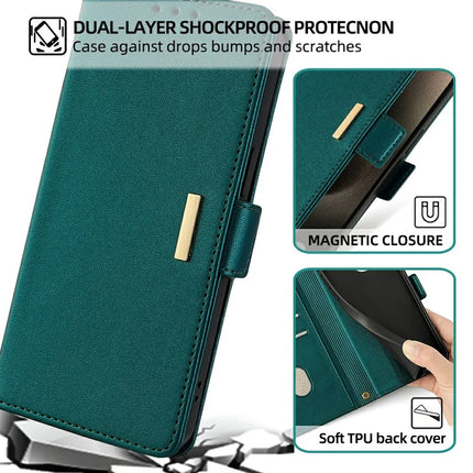For Honor 200 5G Leather Wallet Case RFID Blocking Stand Cover with Hand Strap
