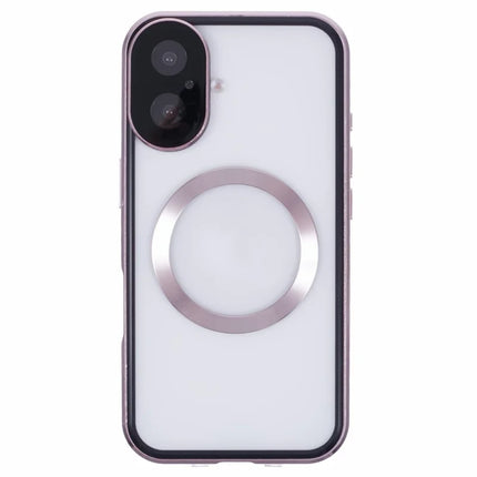 For iPhone 16 Plus Case Double Sides Tempered Glass Phone Cover Compatible with MagSafe Full Protector