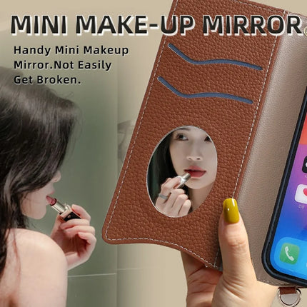 For Samsung Galaxy S23 Ultra Leather Case Wallet Stand Cover Irregular Tail Style with Chain Strap