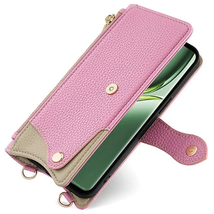 For OnePlus Ace 3 Pro 5G Leather Case Wallet Stand Cover Irregular Tail Style with Chain Strap