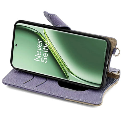 For OnePlus Ace 3 Pro 5G Leather Case Wallet Stand Cover Irregular Tail Style with Chain Strap