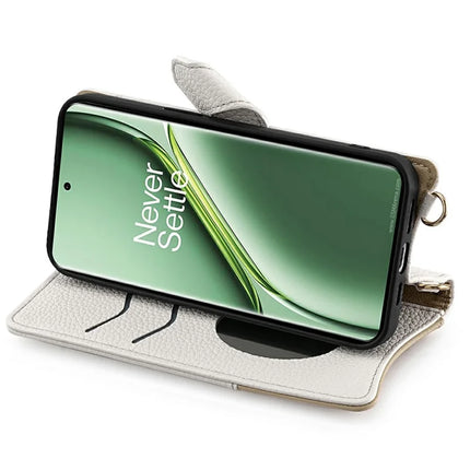 For OnePlus Ace 3 Pro 5G Leather Case Wallet Stand Cover Irregular Tail Style with Chain Strap
