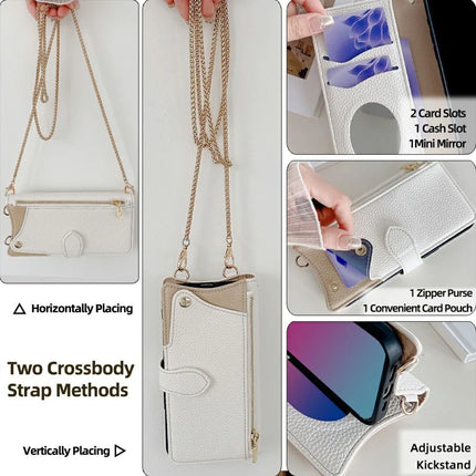 For OnePlus Ace 3 Pro 5G Leather Case Wallet Stand Cover Irregular Tail Style with Chain Strap