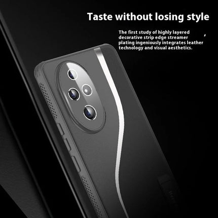 For Honor 200 5G Case Heat Dissipation PU+TPU+PC Phone Protector with Kickstand