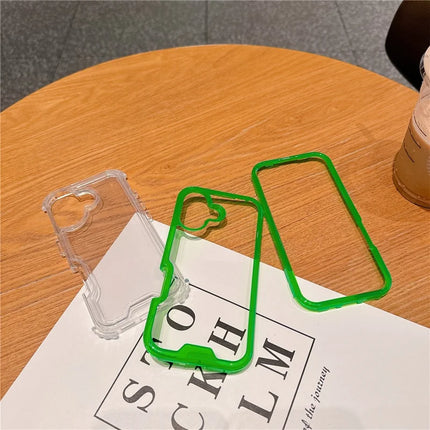 For iPhone 16 Case Detachable 2-in-1 TPU+PC Clear Drop-Proof Phone Cover
