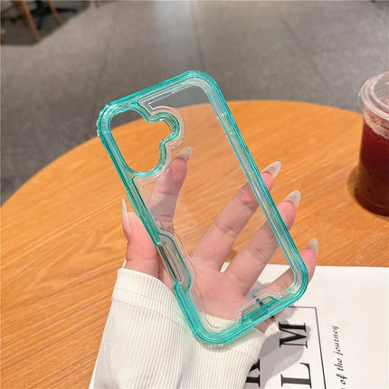 For iPhone 16 Plus Case Detachable 2-in-1 TPU+PC Clear Drop-Proof Phone Cover