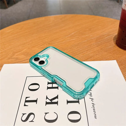For iPhone 16 Plus Case Detachable 2-in-1 TPU+PC Clear Drop-Proof Phone Cover