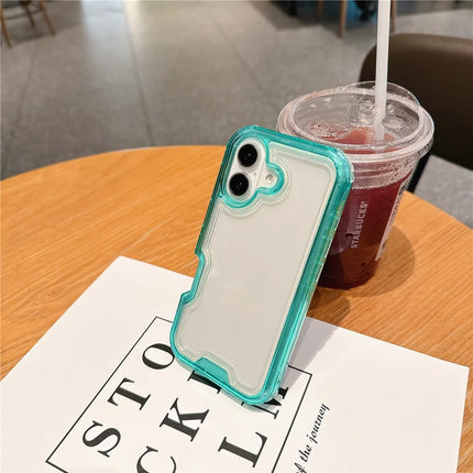 For iPhone 16 Plus Case Detachable 2-in-1 TPU+PC Clear Drop-Proof Phone Cover