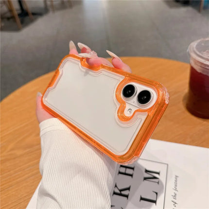 For iPhone 16 Plus Case Detachable 2-in-1 TPU+PC Clear Drop-Proof Phone Cover