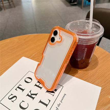 For iPhone 16 Plus Case Detachable 2-in-1 TPU+PC Clear Drop-Proof Phone Cover