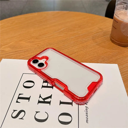 For iPhone 16 Plus Case Detachable 2-in-1 TPU+PC Clear Drop-Proof Phone Cover