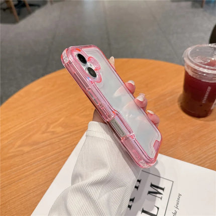 For iPhone 16 Plus Case Detachable 2-in-1 TPU+PC Clear Drop-Proof Phone Cover