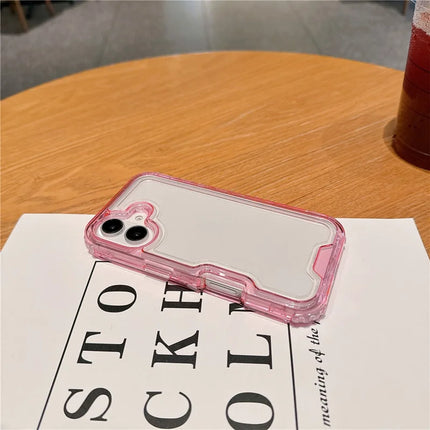 For iPhone 16 Plus Case Detachable 2-in-1 TPU+PC Clear Drop-Proof Phone Cover