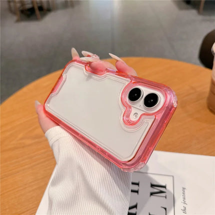 For iPhone 16 Plus Case Detachable 2-in-1 TPU+PC Clear Drop-Proof Phone Cover
