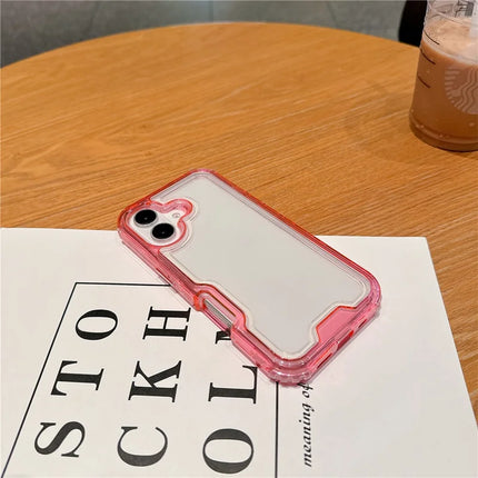 For iPhone 16 Plus Case Detachable 2-in-1 TPU+PC Clear Drop-Proof Phone Cover