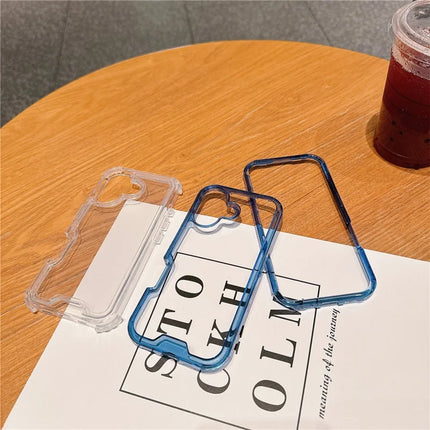 For iPhone 16 Plus Case Detachable 2-in-1 TPU+PC Clear Drop-Proof Phone Cover
