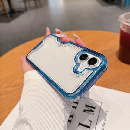 For iPhone 16 Plus Case Detachable 2-in-1 TPU+PC Clear Drop-Proof Phone Cover