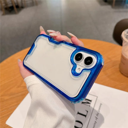 For iPhone 16 Plus Case Detachable 2-in-1 TPU+PC Clear Drop-Proof Phone Cover