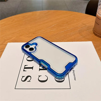 For iPhone 16 Plus Case Detachable 2-in-1 TPU+PC Clear Drop-Proof Phone Cover