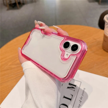 For iPhone 16 Plus Case Detachable 2-in-1 TPU+PC Clear Drop-Proof Phone Cover
