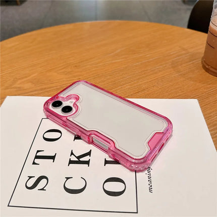 For iPhone 16 Plus Case Detachable 2-in-1 TPU+PC Clear Drop-Proof Phone Cover