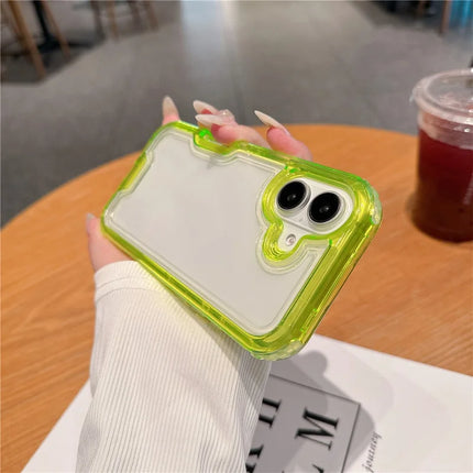 For iPhone 16 Plus Case Detachable 2-in-1 TPU+PC Clear Drop-Proof Phone Cover