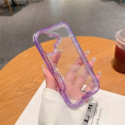 For iPhone 16 Plus Case Detachable 2-in-1 TPU+PC Clear Drop-Proof Phone Cover