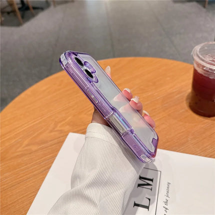 For iPhone 16 Plus Case Detachable 2-in-1 TPU+PC Clear Drop-Proof Phone Cover