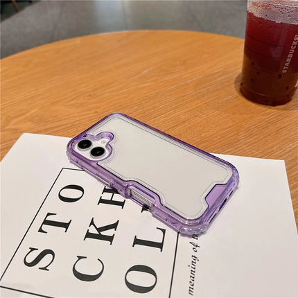 For iPhone 16 Plus Case Detachable 2-in-1 TPU+PC Clear Drop-Proof Phone Cover