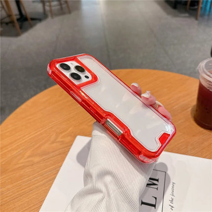 For iPhone 16 Pro Case Detachable 2-in-1 TPU+PC Clear Drop-Proof Phone Cover