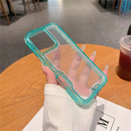 For iPhone 16 Pro Max Case Detachable 2-in-1 TPU+PC Clear Drop-Proof Phone Cover